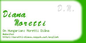 diana moretti business card